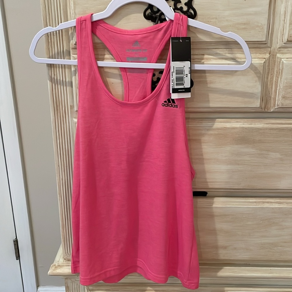 NWT PINK ADIDAS TANK